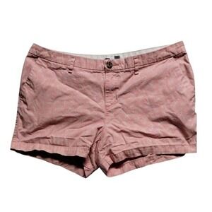 Old Navy Womens Shorts‎ Casual Leaf Print Everyday Wear Pink Size 12